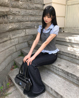 Apieu Layered Short-Sleeve Blouse