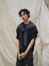 RELABEL Time Element (Dynamic Parallax) Loop Cut Split Short Wide Removable Large Hood Short Sleeve