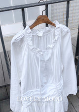 #Diana Ruffle Off Shoulder Shirring Mini Dress