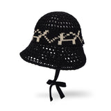 VA Digital Logo Punching Bonnet Hat / Black