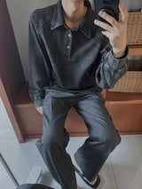 ASCLO TR Two Tuck Wide Slacks (3color)