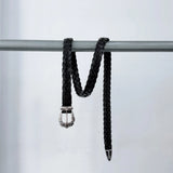 Vintage Silver Braided Belt