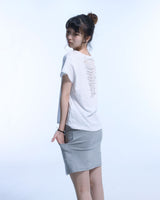 Grunge Claw Leopard Eyelet Tee - White