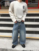 No.1686 twin emblem KNIT T