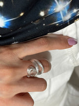 [925silver] Skein open ring
