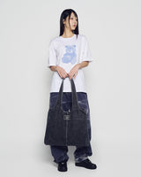 26SS ラベルポイントデニムショルダーバッグ