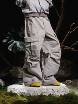 24AW ザクリサリステンスミューズツートンウォーカーガンメタルパンツ