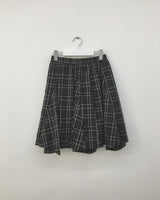 Rambo check midi skirt (2color)