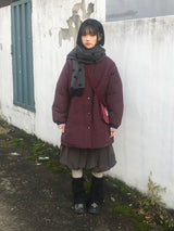 Urban volume round padded jacket