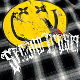 "SMILEY FACE" PRINTED FLANNEL SHIRT