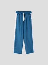 Piping mix-color nylon pants 3color