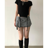 Stripe Strap Skirt