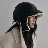 Leather Poddle Padding Balaclava (Black)