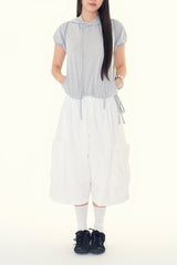 Opening utility bermuda pants