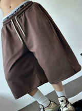 BACK POCKET SIDE PINTUCK BALLOON BERMUDA 💙🤎🖤🩶💜6COLOR