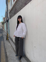 Leusyam Lace Ribbon Blouse
