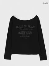 [MADE] プラドオフショルダーロングスリーブTシャツ