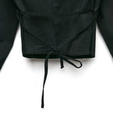 [LINE] Sleeve Tuck Twisted Blouse (2colors)