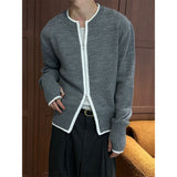 [F/W] Line pinger holl knit zip up(3color)
