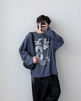 デルタボーダー長袖Tシャツ