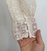 Revcell Ruffle Lace PuffBlouse (Sleeveless Set)