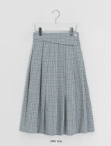 Ligon Diagonal Check Long Skirt