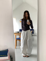 FOLD CARGO WIDE PANTS (5C)