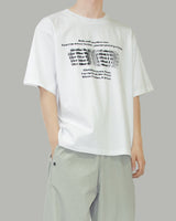 Bling lettering short sleeve t-shirt
