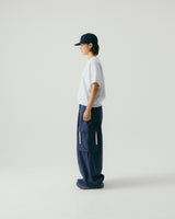 [AG.W] Round Raglan Sweat Half Tee - White Melange