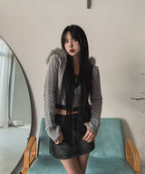 Kaeti インシジョンデニムスカートパンツ