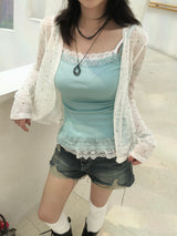 Dot Slub Summer Cardigan (3c)