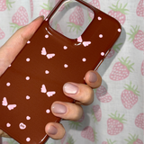 ハートドットウィングスマホケース