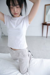 clean short sleeve half top(3colors)