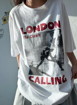 Michael Tattoo Lettering Boxy Fit Tee 3color