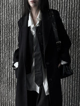 handmade long vest coat