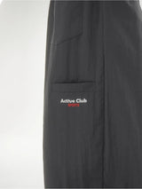 Sleek embroidery nylon pants -3C