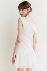 LILY FRILL DRESS ivory