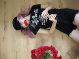 [MADE] ROSE LOGO CROPPED TEE BLACK 