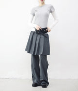 Merci pleated skirt layered pants