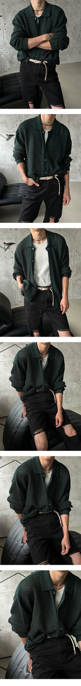 [S/S] Two tone linen cardigan (3color)