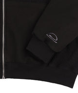 Waffle Stud Hood Zip-Up (Black) K25QA660