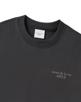 25FW BASIC LOGO NAPPING SWEATSHIRT CHARCOAL
