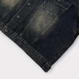 LMN Unbay Brush Crop Over Denim Jacket (3 colors)