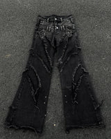 "00 KNIGHT CLUB BAGGY FLARE JEANS" 