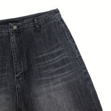 Low Snap Balloon Denim Pants (2 Colors)