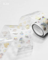 PET Aurora Foil Hearts Kiss Cut Tape