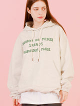 UNISEX Bendable Semi-Oversized Fit Hoodie Oatmeal (FCF1TS321M)