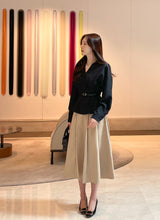 Julian Pintuck Pleats Long Skirt