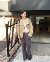 Cotton pocket cargo pants