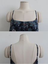 GHOST BLOOM FLOWER CHIFFON FRILL DRESS